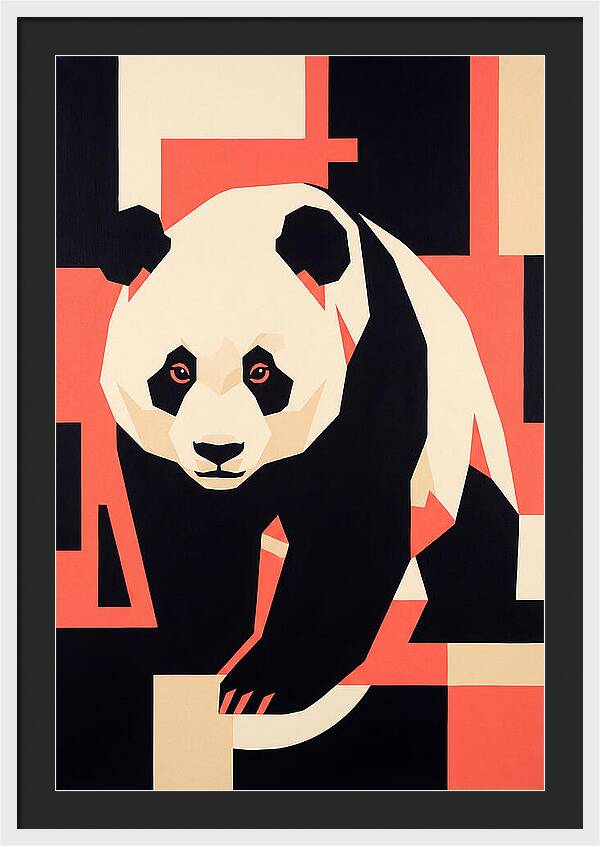 Panda In Geometric Style