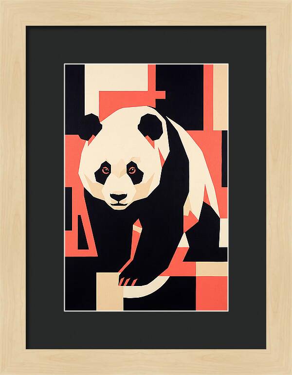 Panda In Geometric Style