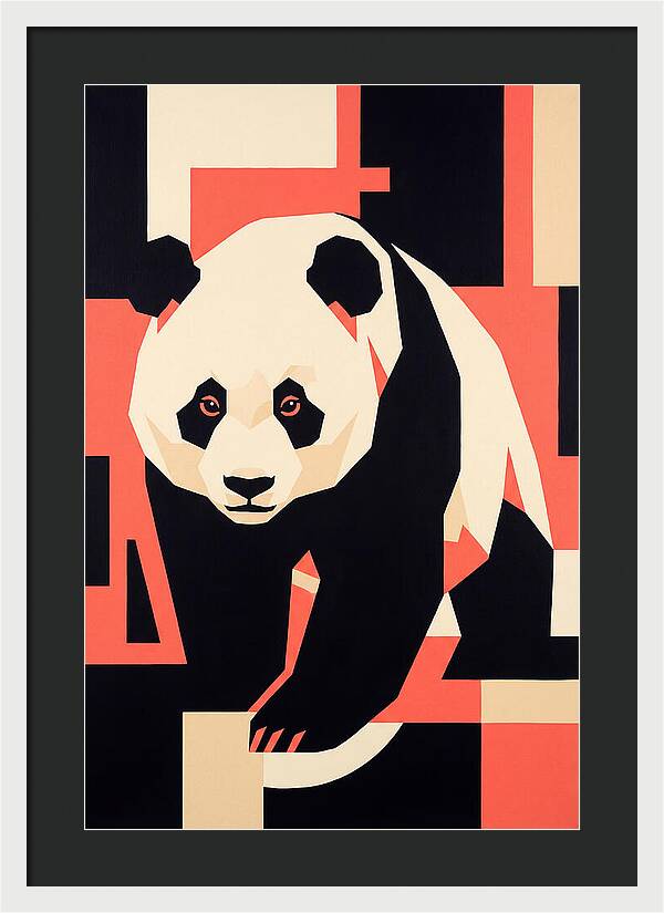 Panda In Geometric Style