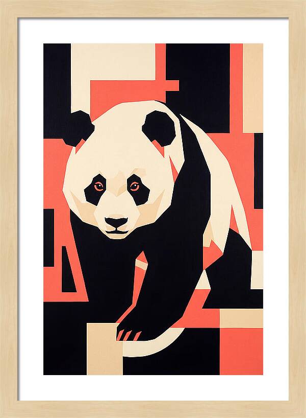 Panda In Geometric Style