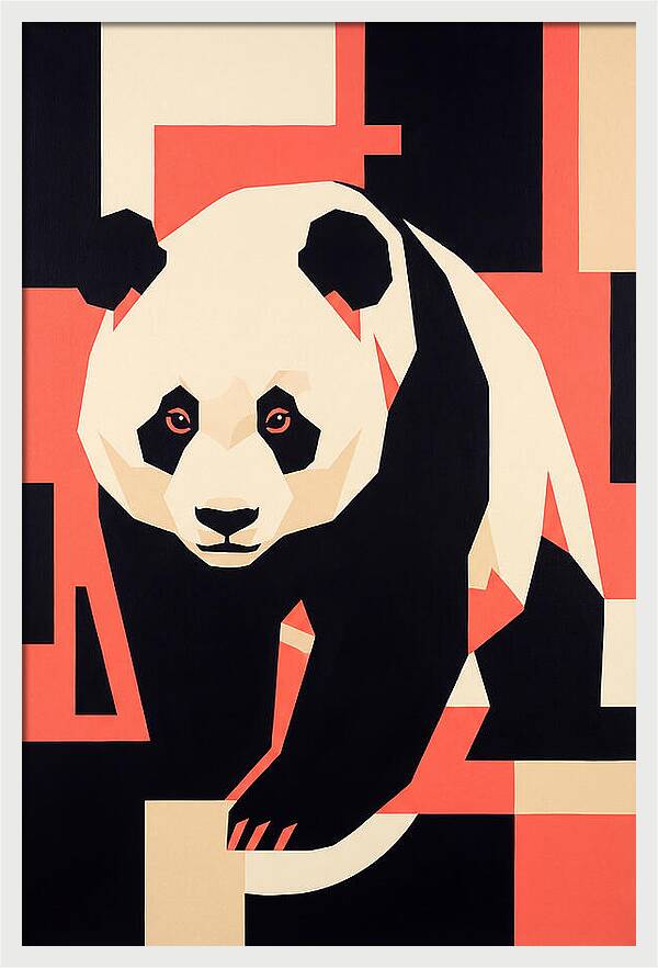 Panda In Geometric Style
