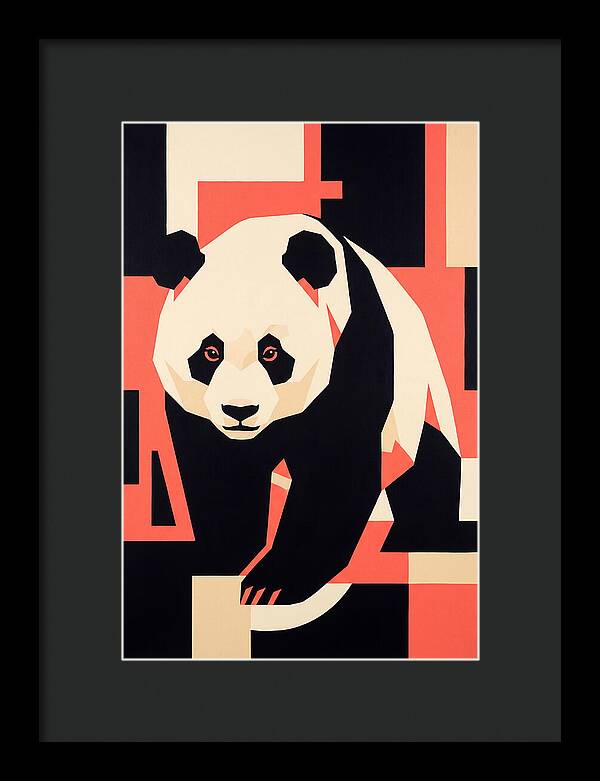 Panda In Geometric Style