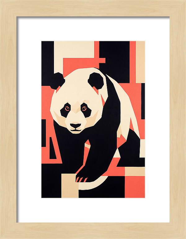 Panda In Geometric Style