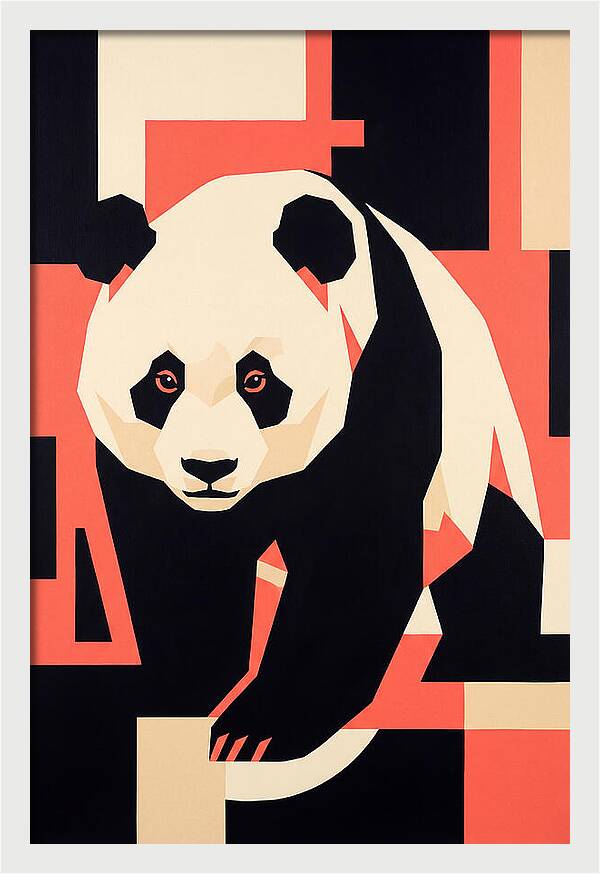 Panda In Geometric Style