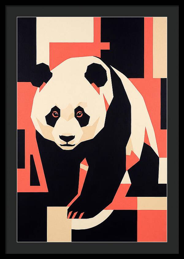 Panda In Geometric Style