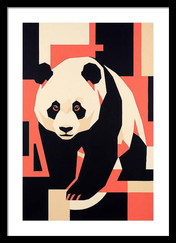 Panda In Geometric Style