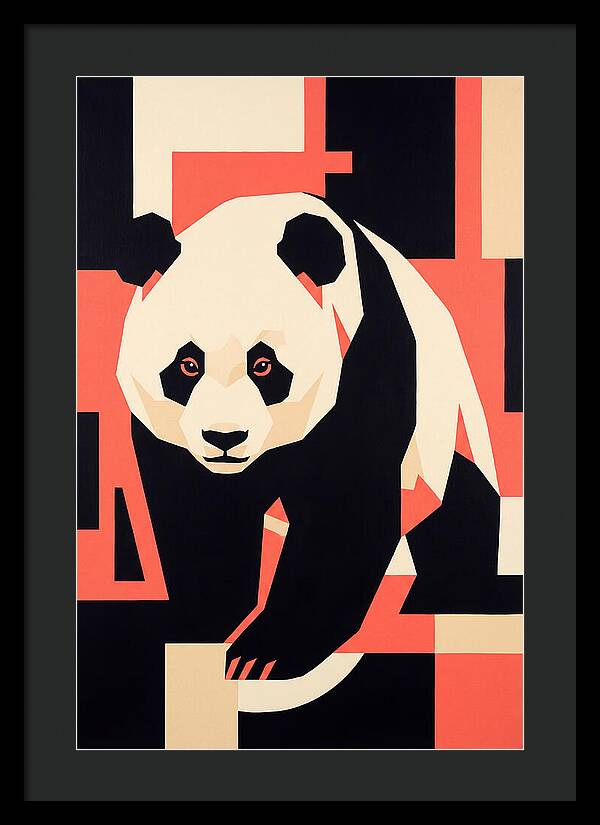 Panda In Geometric Style