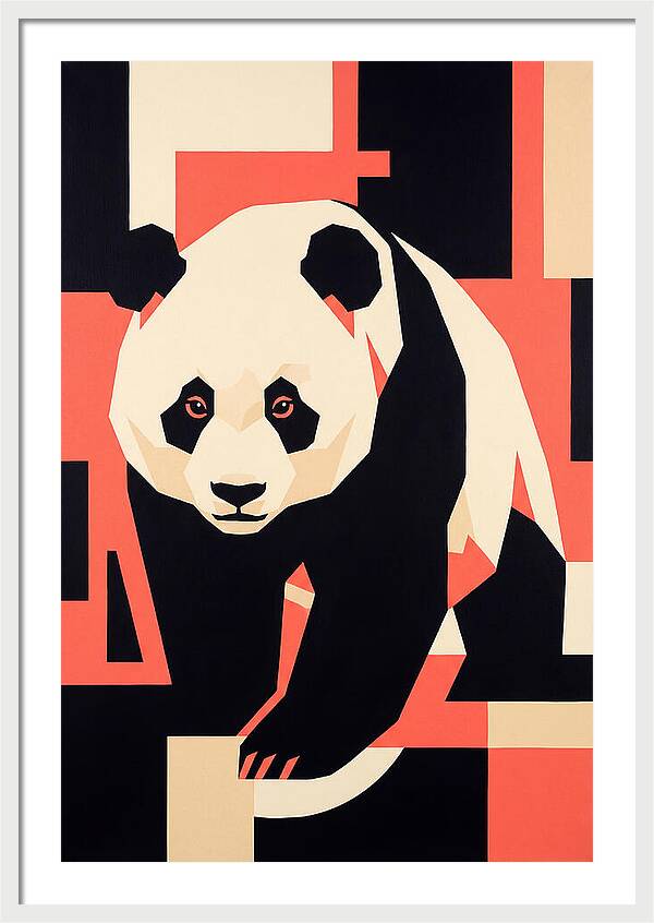 Panda In Geometric Style