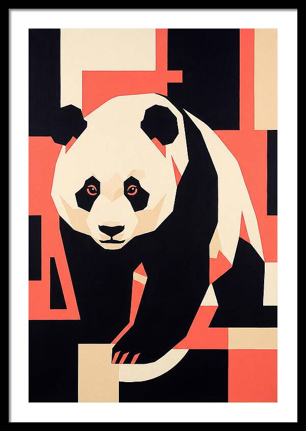 Panda In Geometric Style