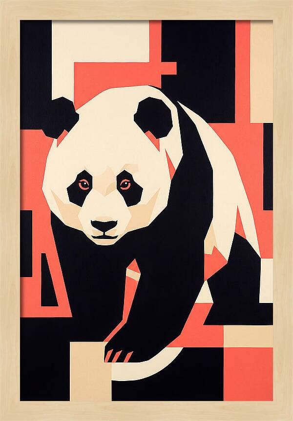 Panda In Geometric Style