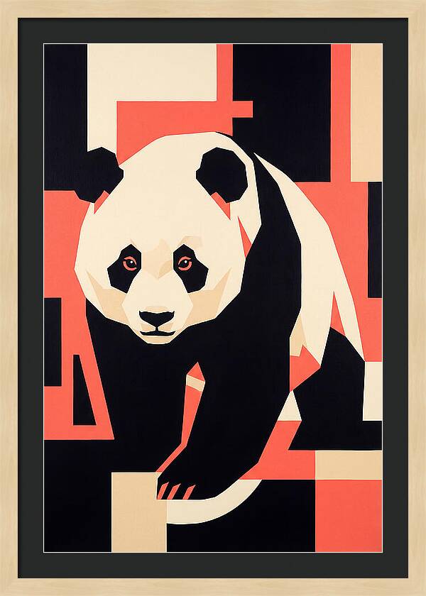 Panda In Geometric Style