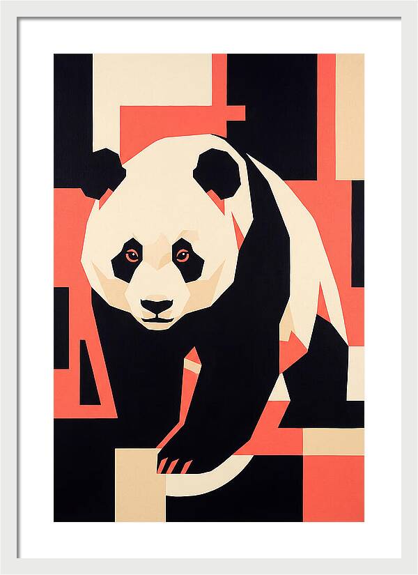 Panda In Geometric Style