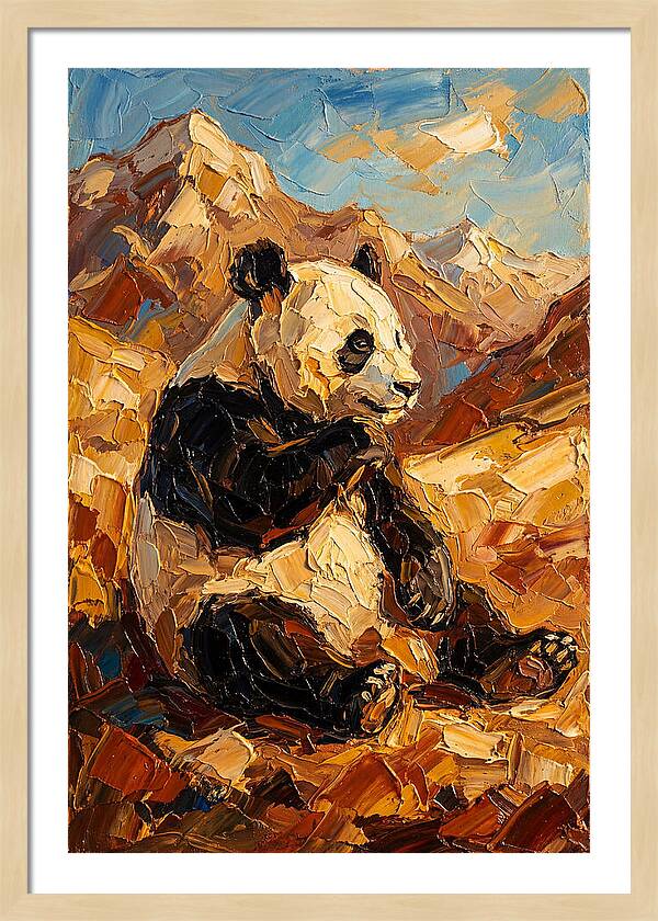 Panda In The Mountains