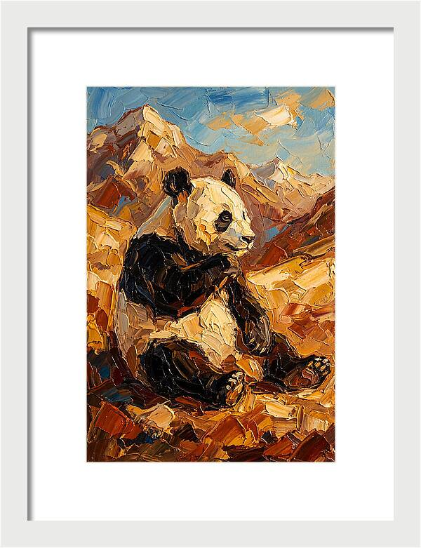 Panda In The Mountains