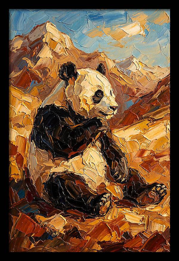 Panda In The Mountains