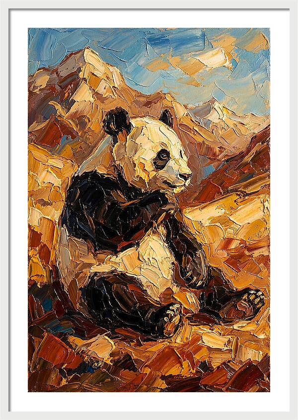 Panda In The Mountains