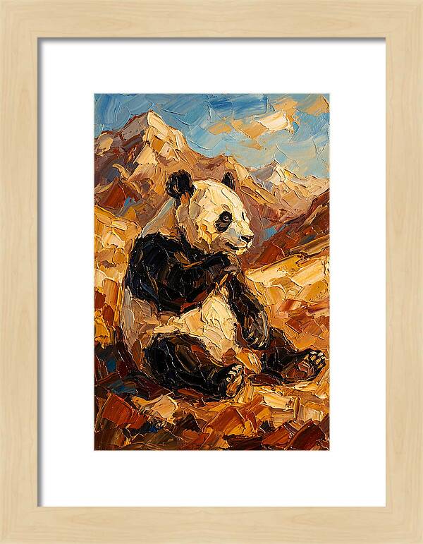 Panda In The Mountains