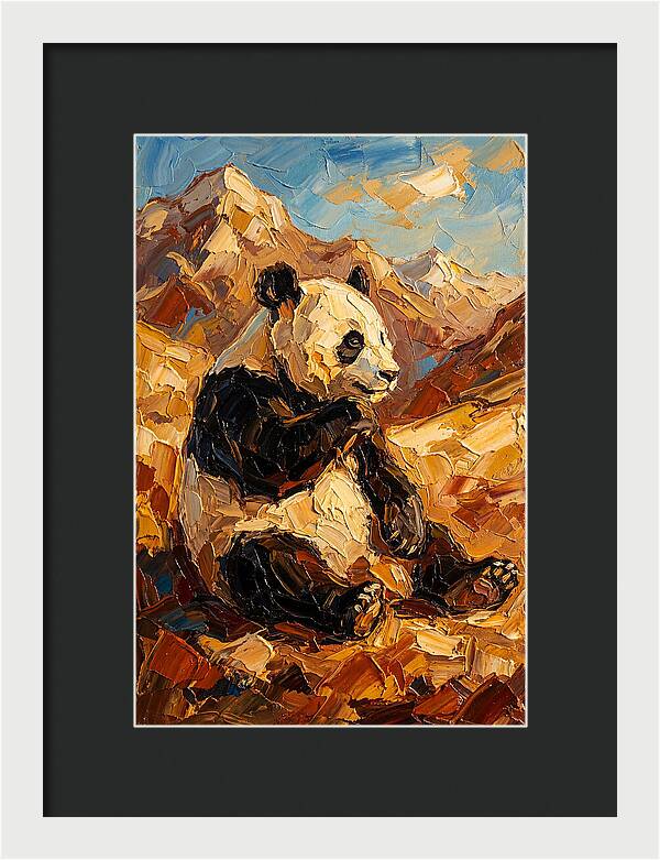 Panda In The Mountains