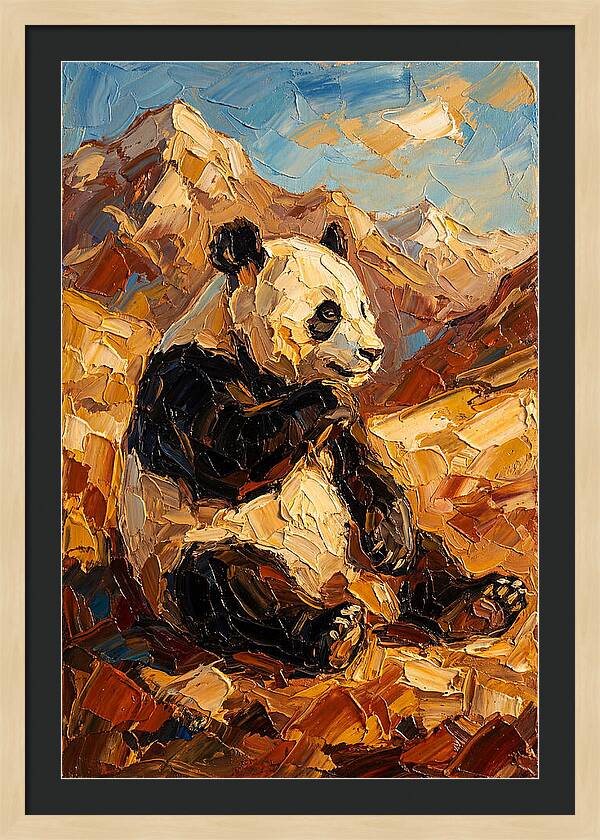 Panda In The Mountains