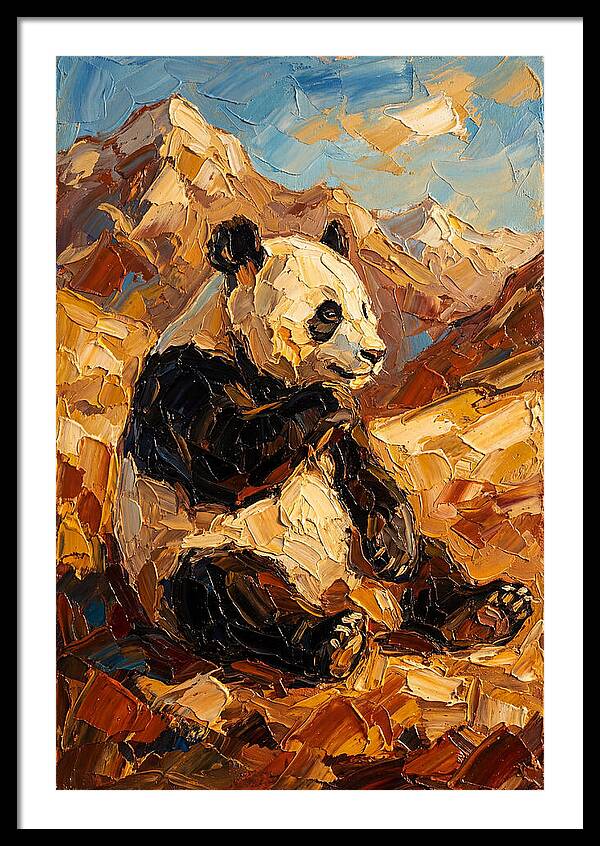 Panda In The Mountains