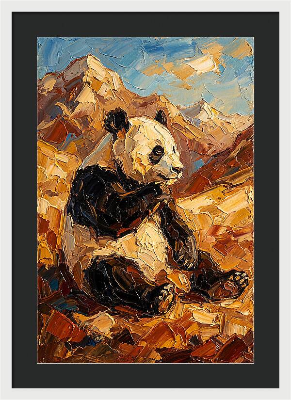 Panda In The Mountains