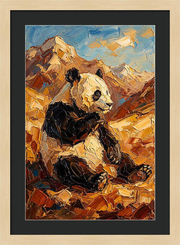 Panda In The Mountains