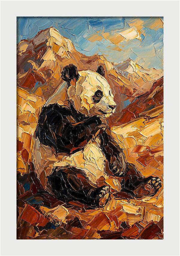 Panda In The Mountains