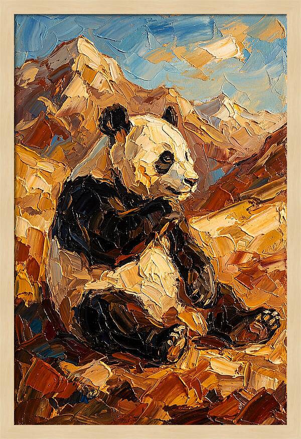Panda In The Mountains