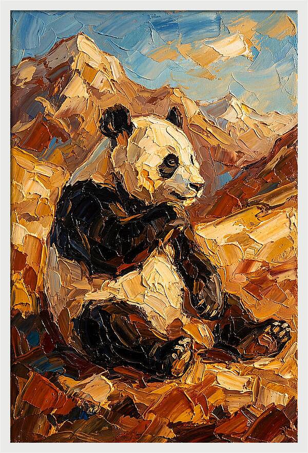 Panda In The Mountains
