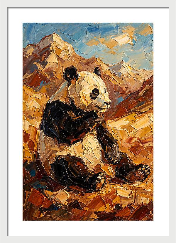 Panda In The Mountains