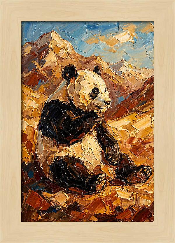 Panda In The Mountains