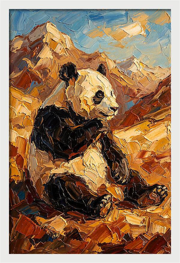 Panda In The Mountains