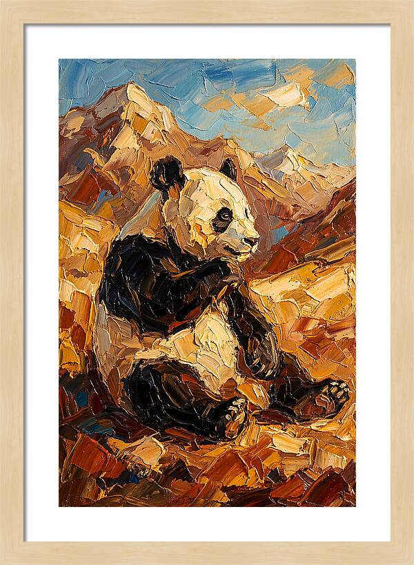 Panda In The Mountains