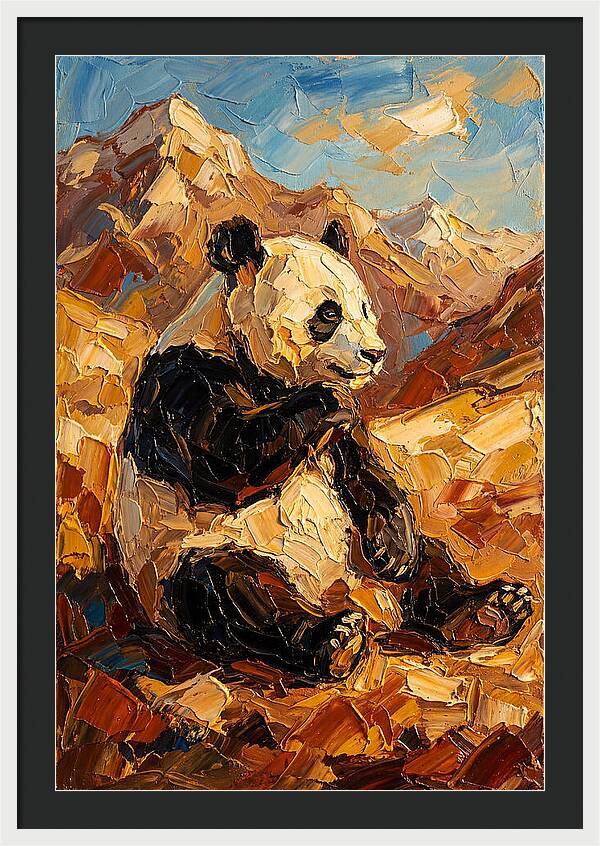 Panda In The Mountains
