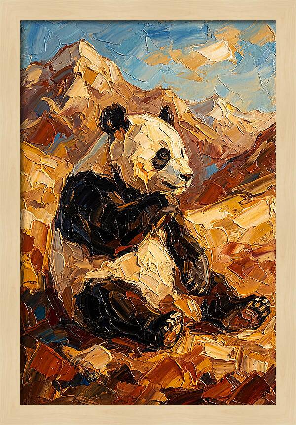 Panda In The Mountains