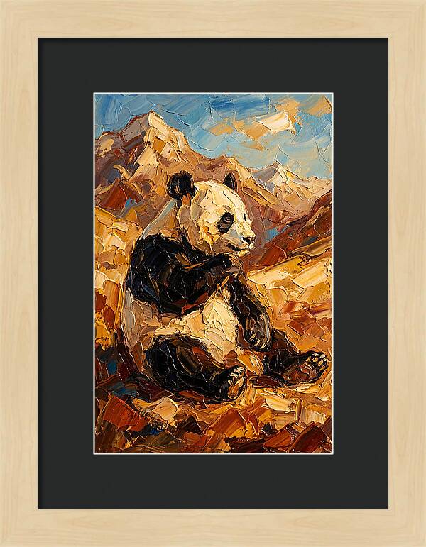 Panda In The Mountains