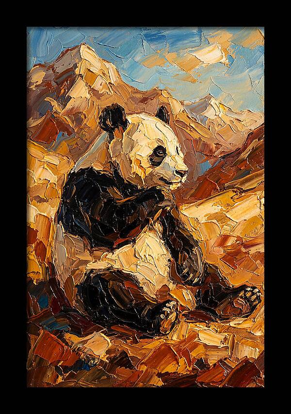 Panda In The Mountains