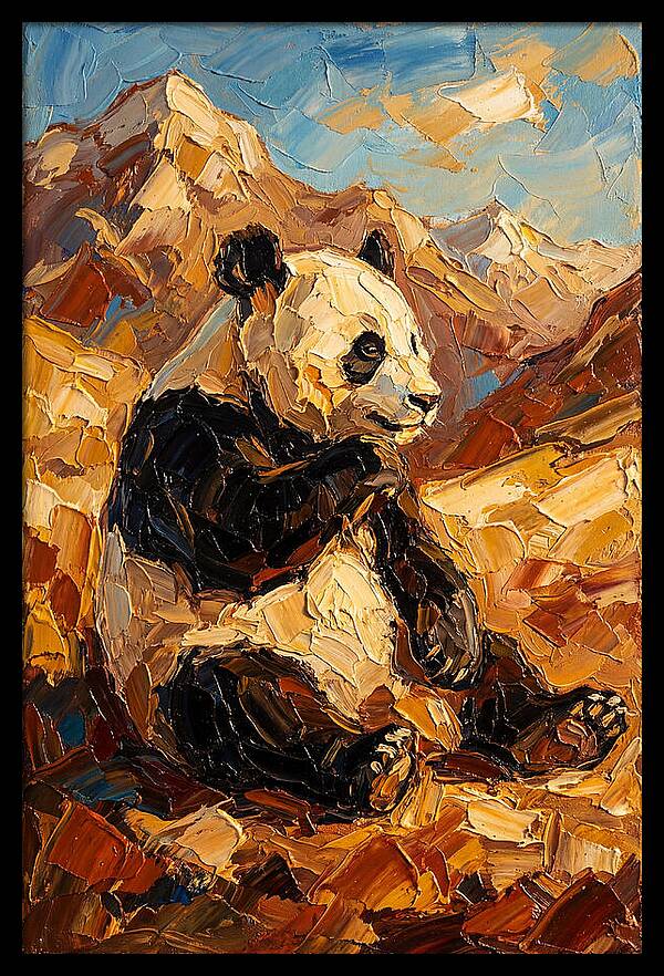 Panda In The Mountains