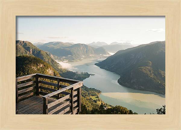 Panoramic View Of Preikestolen Fjord