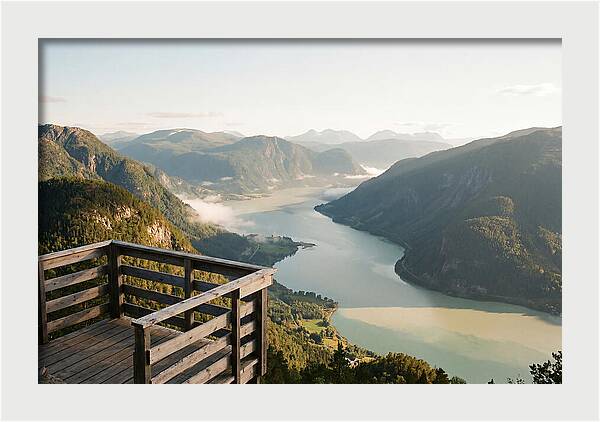 Panoramic View Of Preikestolen Fjord