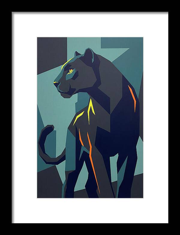 Panther In Geometric Style