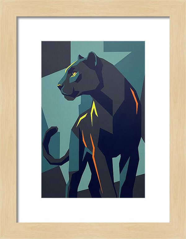 Panther In Geometric Style