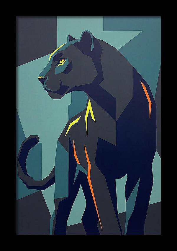 Panther In Geometric Style