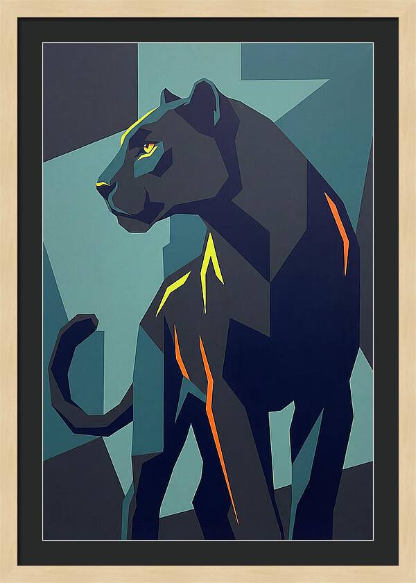 Panther In Geometric Style