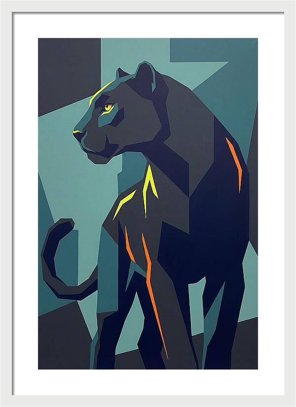 Panther In Geometric Style