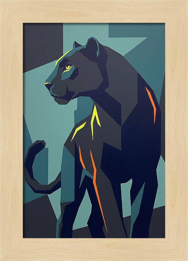 Panther In Geometric Style