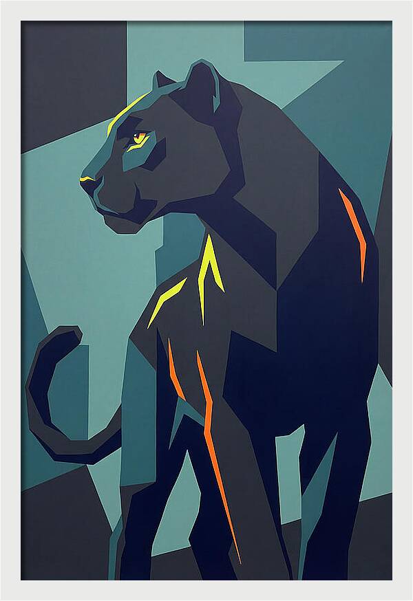 Panther In Geometric Style