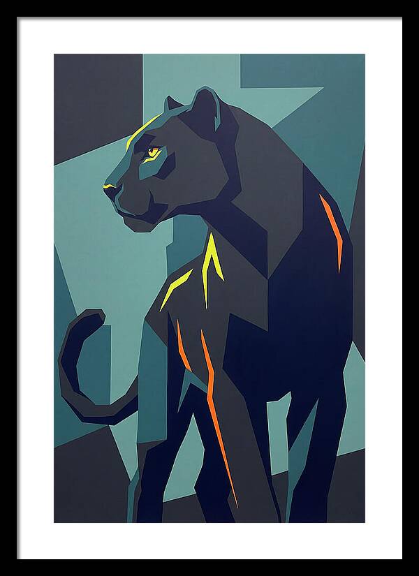 Panther In Geometric Style
