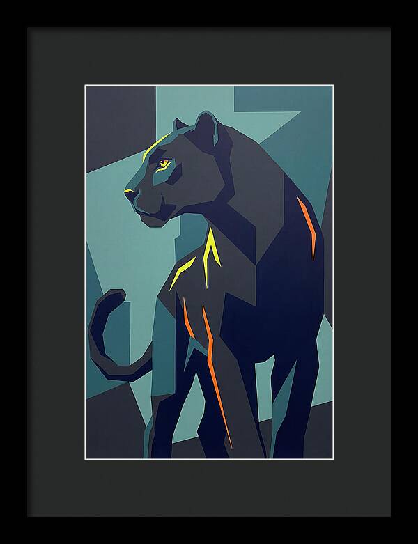 Panther In Geometric Style