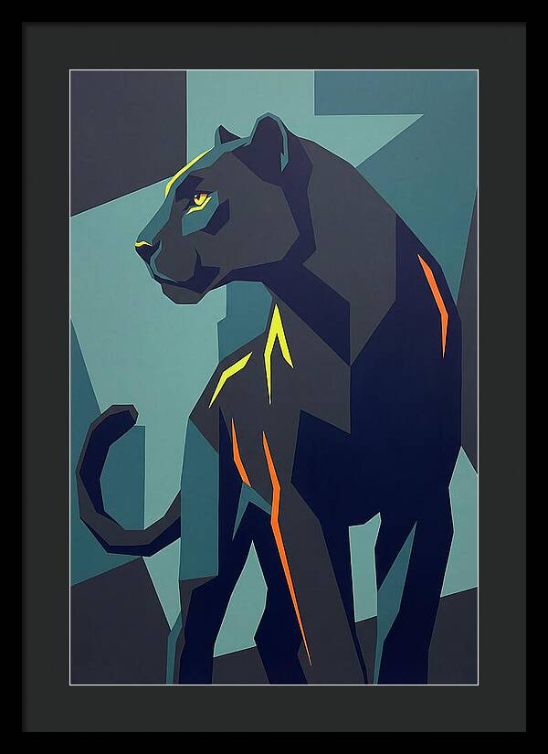Panther In Geometric Style